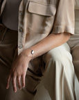 Aqua bracelet silver