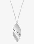 Aqua necklace silver