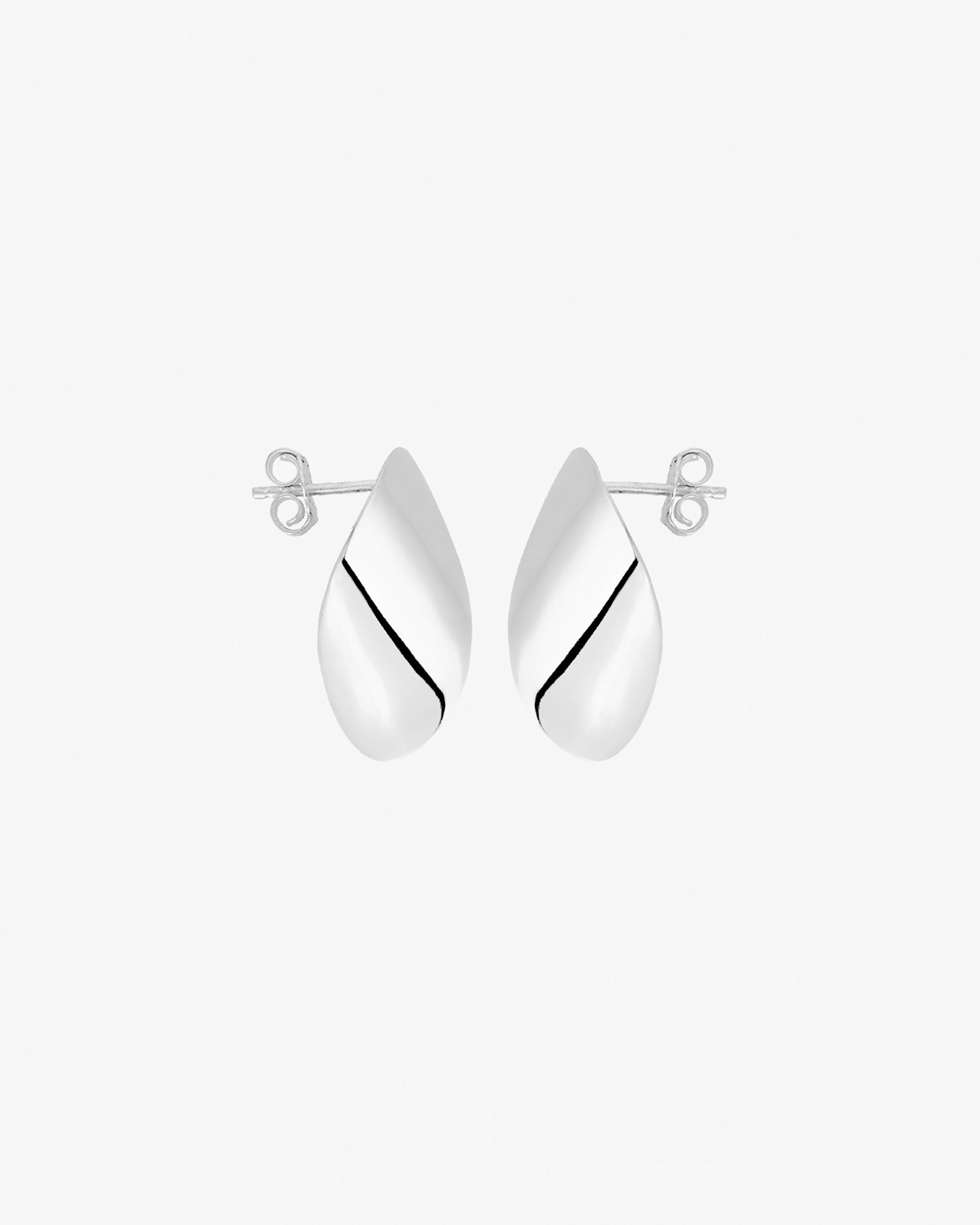 Aqua small studs silver