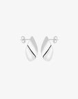 Aqua small studs silver