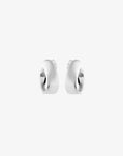 Aqua swirl small studs silver