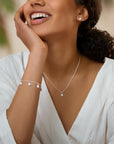 Beach single necklace silver