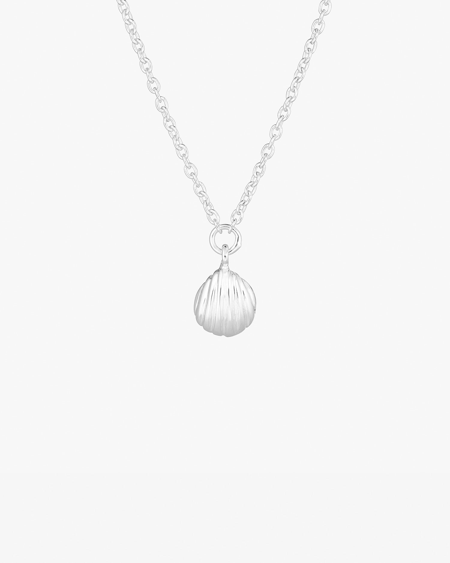 Beach single necklace silver