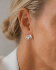 Botanica double studs silver