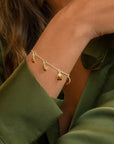 Botanica drop full bracelet gold