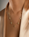 Botanica drop full necklace gold