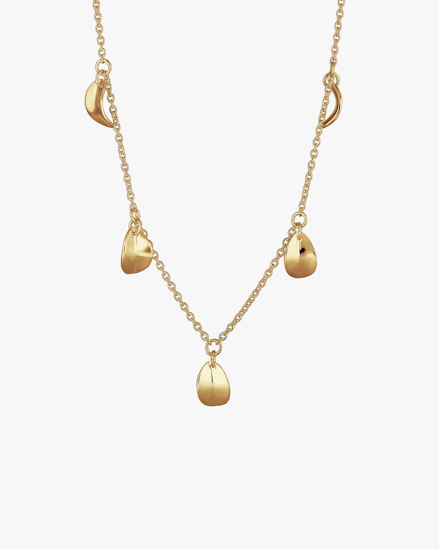 Botanica drop full necklace gold