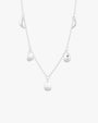 Botanica drop full necklace silver