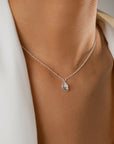 Botanica drop necklace silver