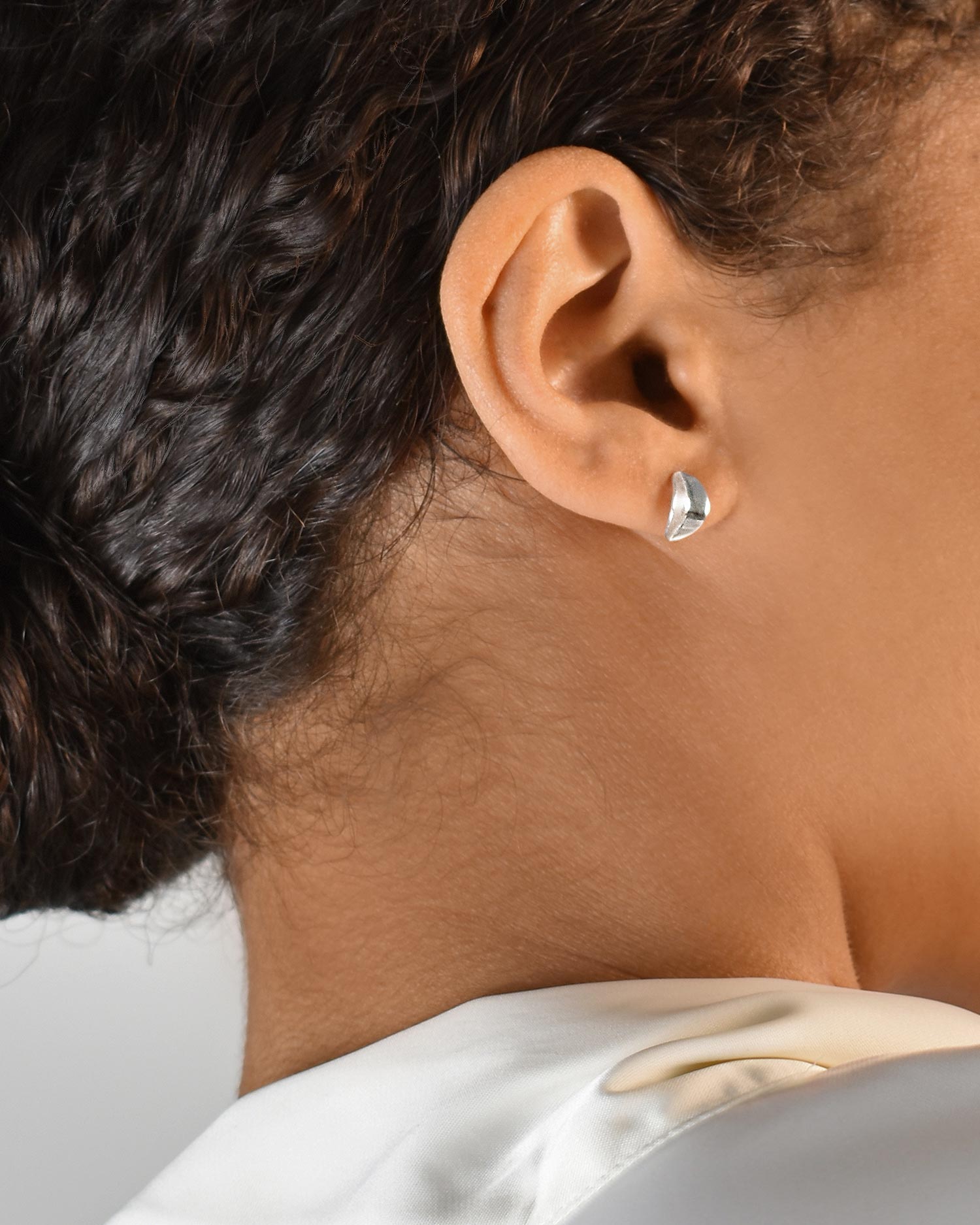 Botanica drop studs silver