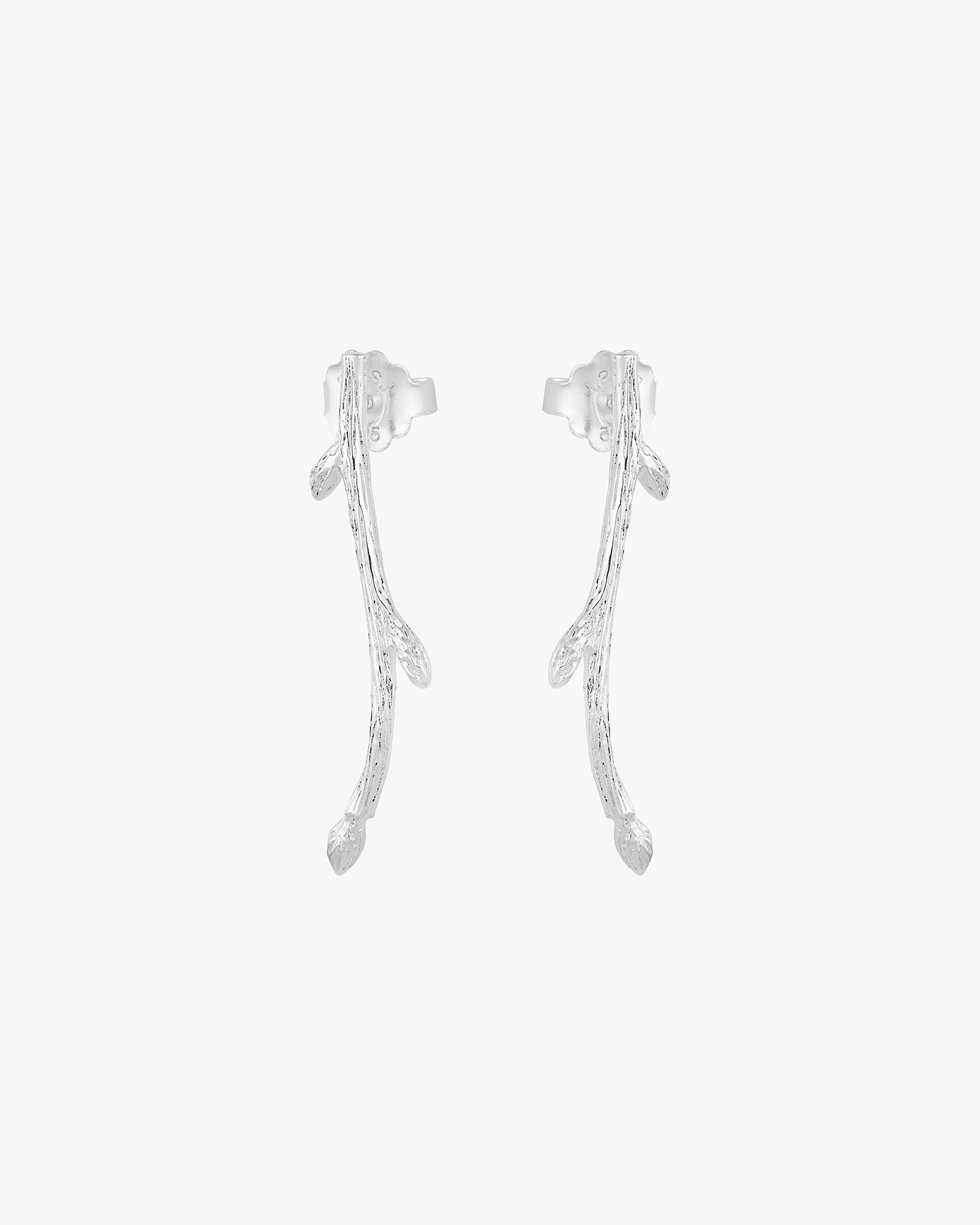 Branch earrings silver