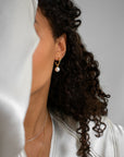 Branch pearl hoops gold