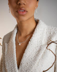 Branch pearl necklace silver