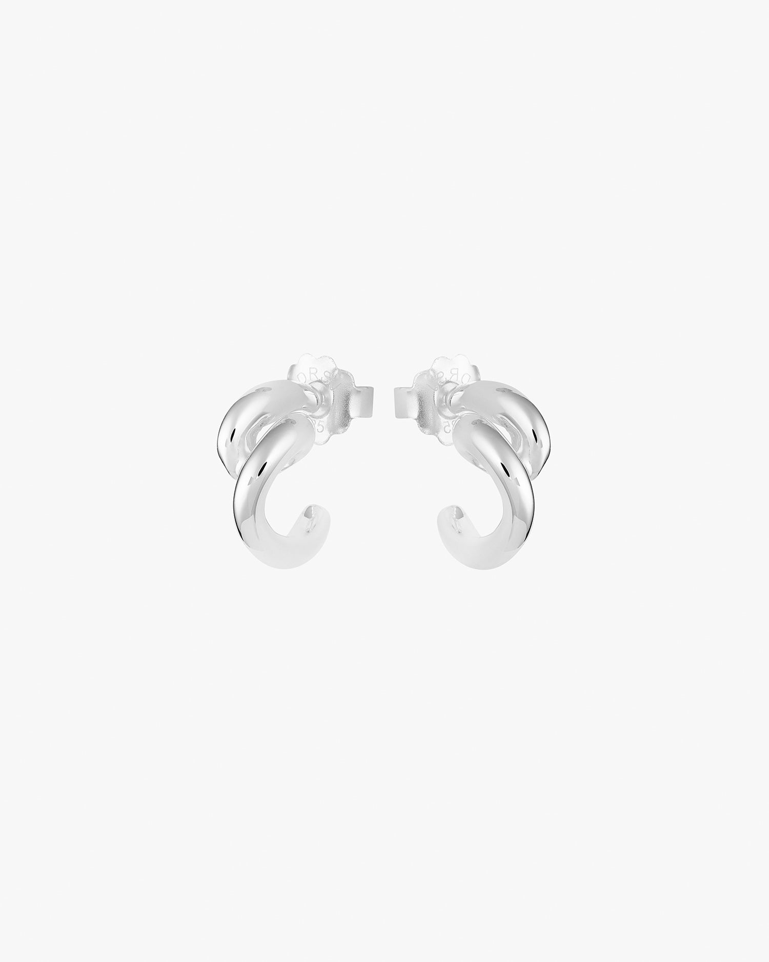 Breeze small hoops silver