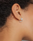 Breeze small hoops silver