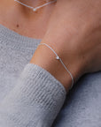 Diamond Sky drop bracelet silver
