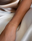 Diamond Sky drop bracelet gold