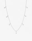Droplet full necklace silver