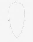 Droplet full necklace silver