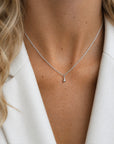 Droplet necklace silver