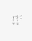 Droplet studs silver