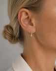 Droplet studs silver