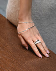 Drops full bracelet silver