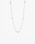 Drops full necklace silver