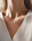 Drops full necklace silver