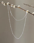 Drops full necklace silver