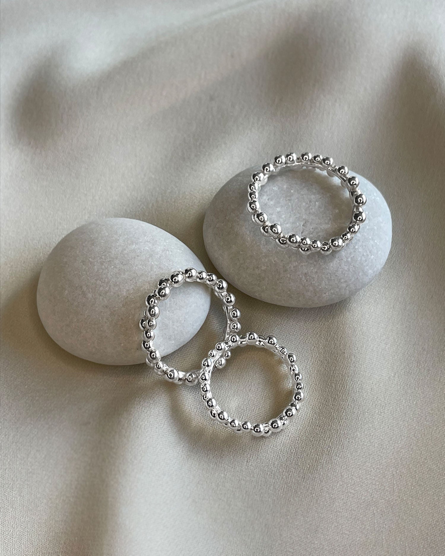 Drops ring silver