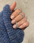 Drops ring silver