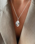 Elm necklace silver