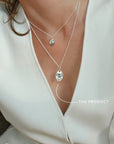 Elm necklace silver