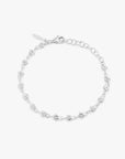 Empower drop chain bracelet silver