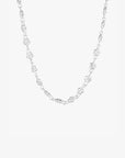 Empower drop chain necklace silver