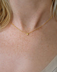 Empower drop necklace gold
