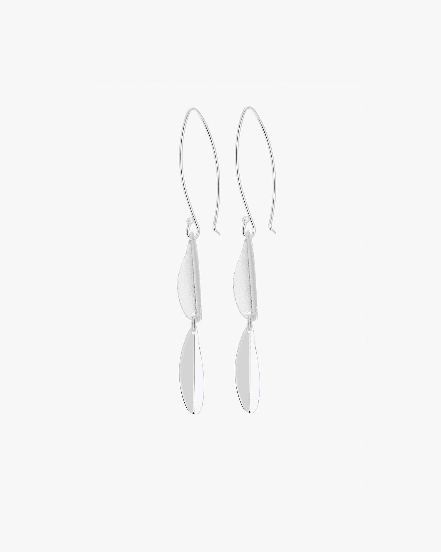 Evening earrings silver