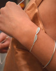 Evening bracelet silver