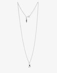 Gaias Grace drop necklace silver