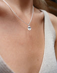 Gaias Grace drop necklace silver