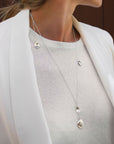 Gaias Grace small single necklace long silver