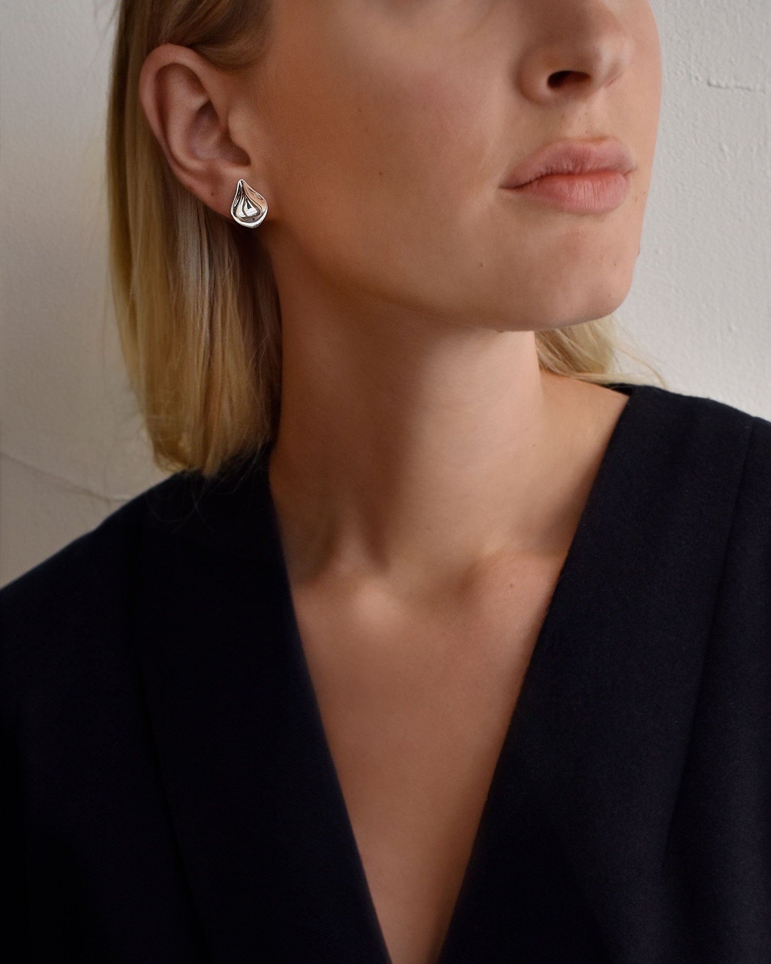 Gaias Grace studs fixed silver