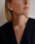 Gaias Grace studs fixed silver