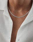 Homme Link necklace silver
