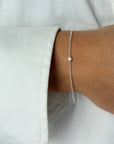 Hope single bracelet silver