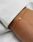 Hope single bracelet diamond gold
