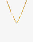 Hope single necklace diamond gold