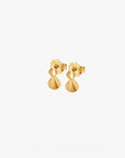 Hortensia drop studs gold