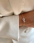Hortensia small bracelet silver